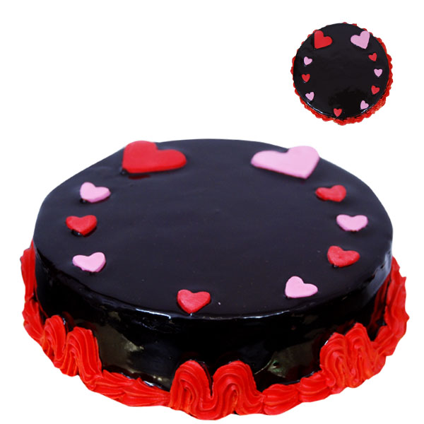 Valentine Heart Chocolate Cake